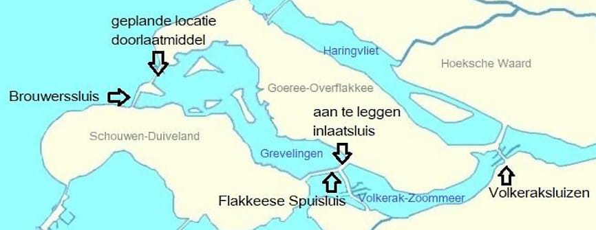 Locatie sluizen Grevelingen afb 2