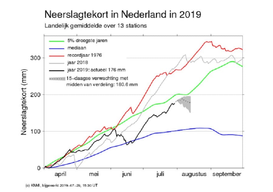 Neerslagtekort in 2019