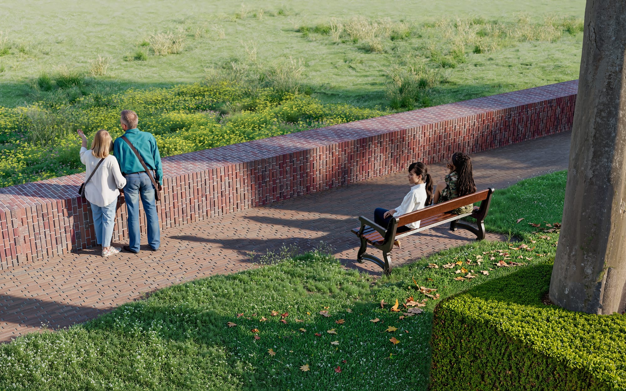Ravensteinzijde beeld Meanderende Maas