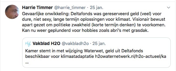 Reactie harrie Timmer