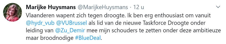 Tweet Marijke Huysmans