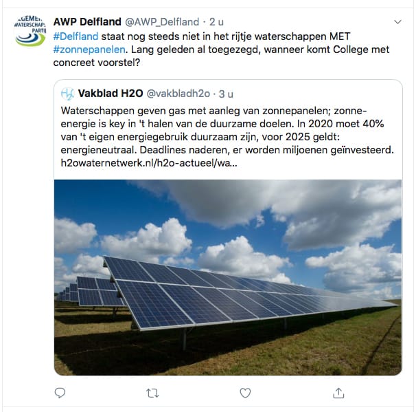 Twitter zonnepanelen 