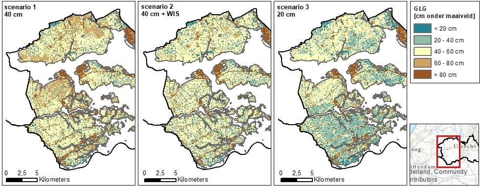 fig 3 GLG bij scenarios