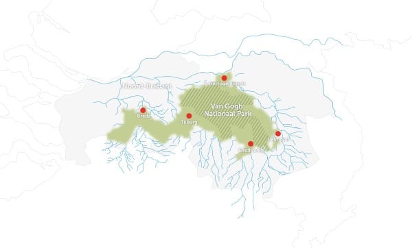 ligging van gogh nationaal park