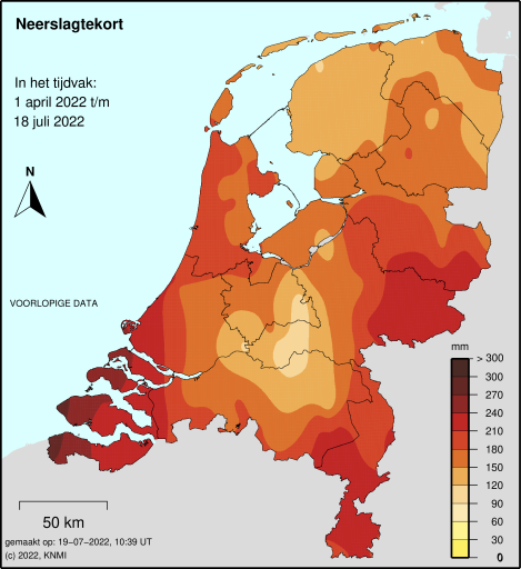 neerslagtekort kaart