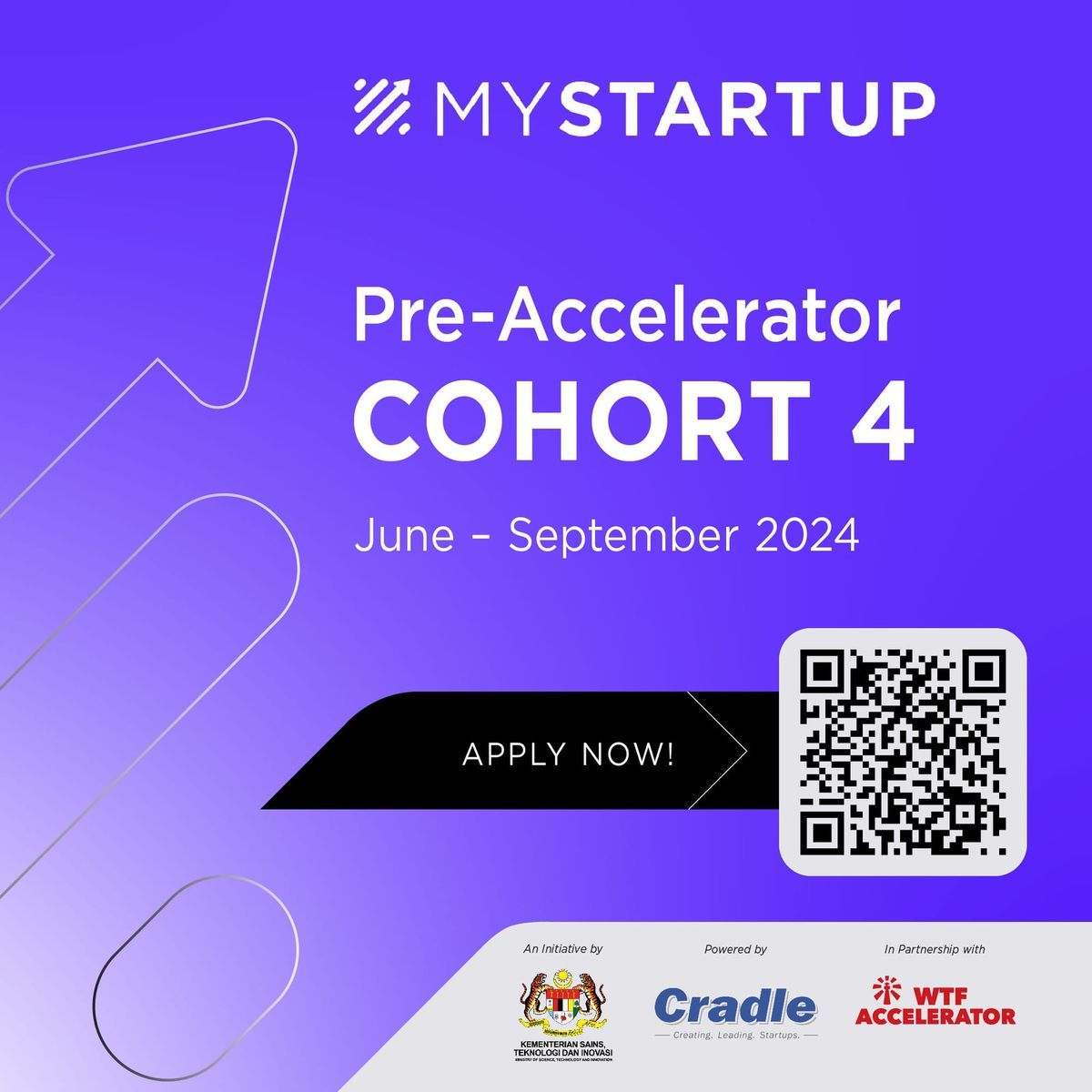 WTFxCradle: Join MyStartup Pre-Accelerator Cohort 4 Now Before 26/6/24!