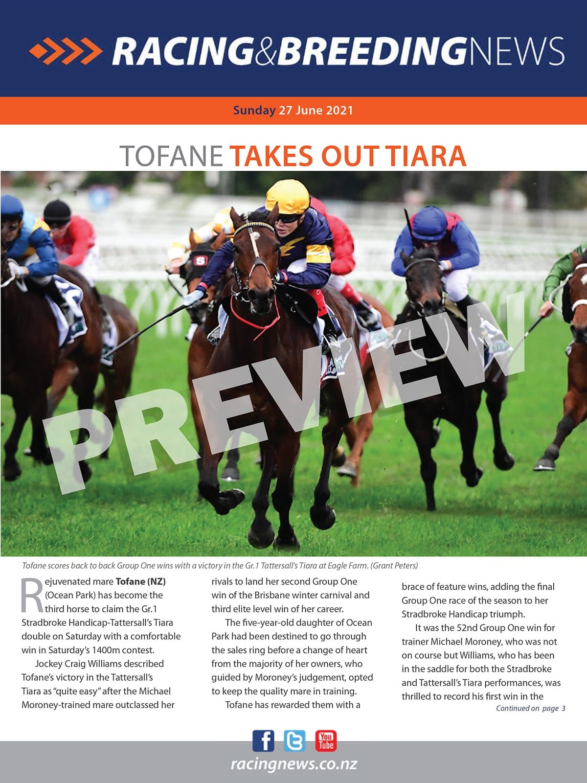NZ Racing and Breeding News – 27 June 2021