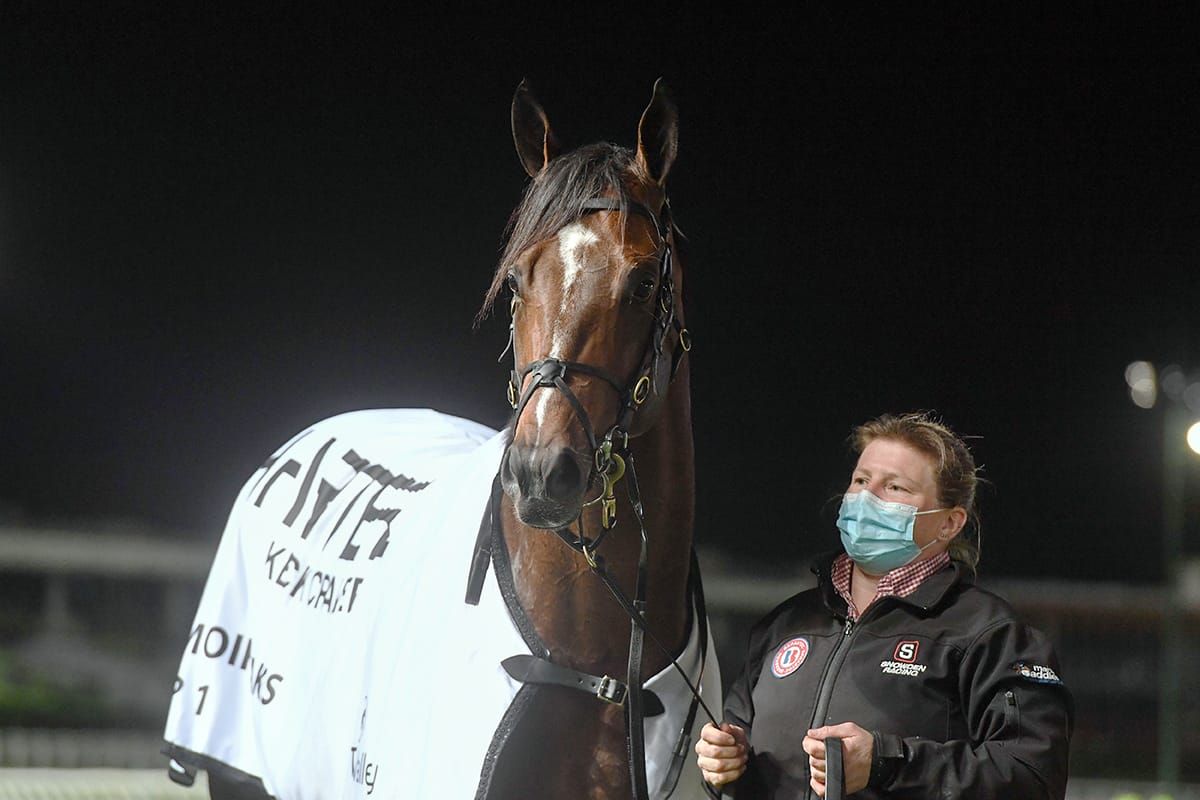 Wallace pinching himself after Group One double