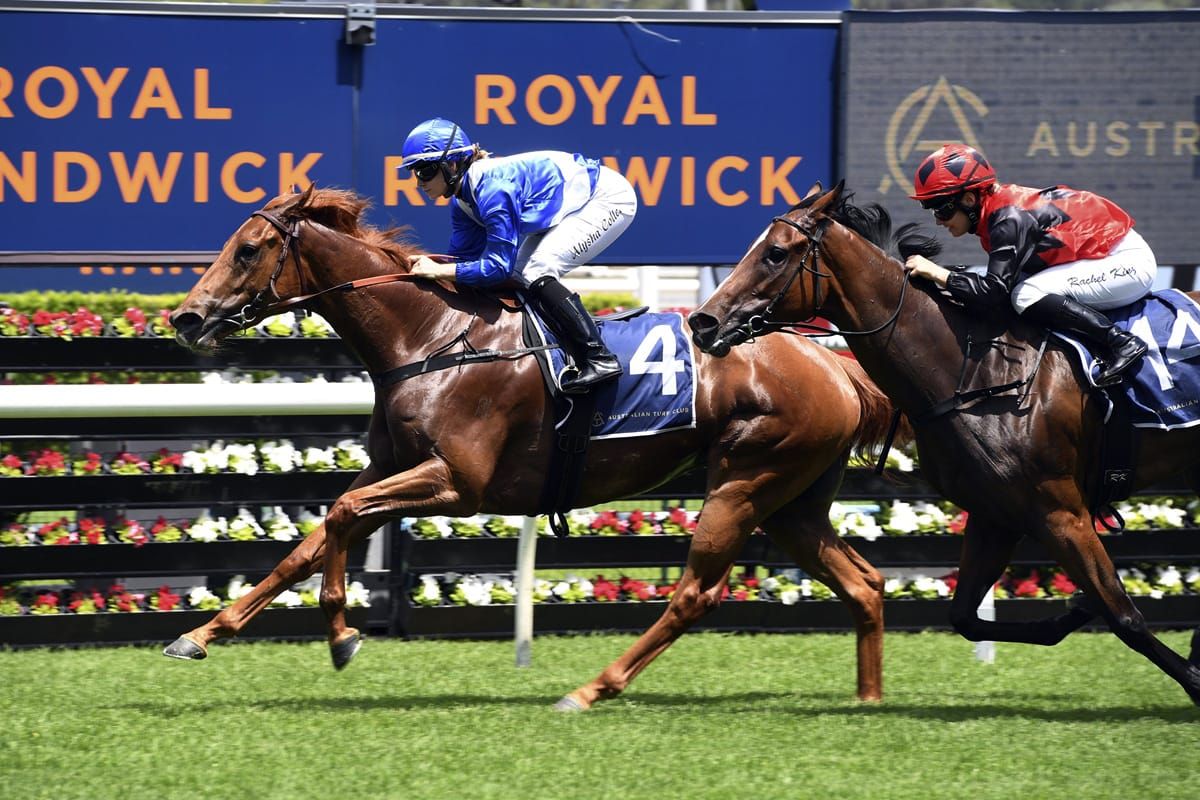 Queen Bellissimo lands Midway