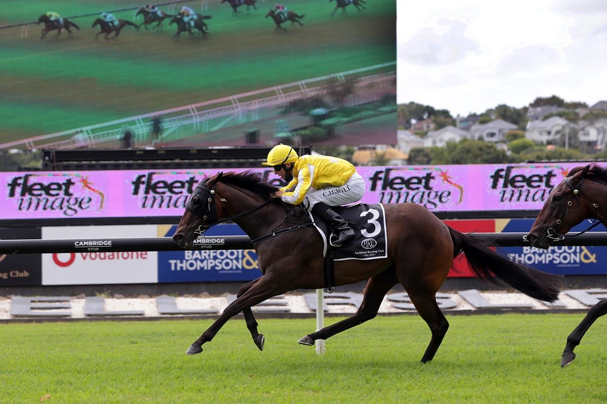 Richardson all smiles with Bonny Lass