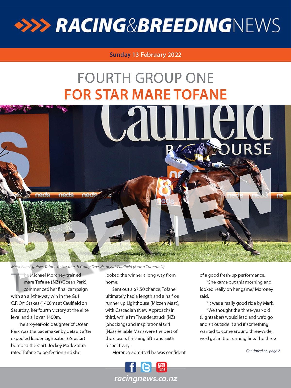NZ Racing and Breeding News – 13 February 2022