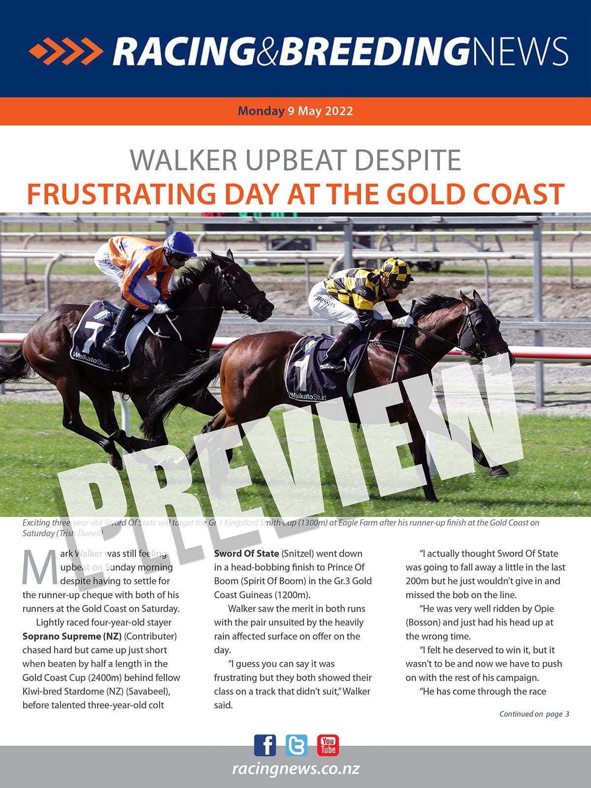 NZ Racing and Breeding News – 09 May 2022
