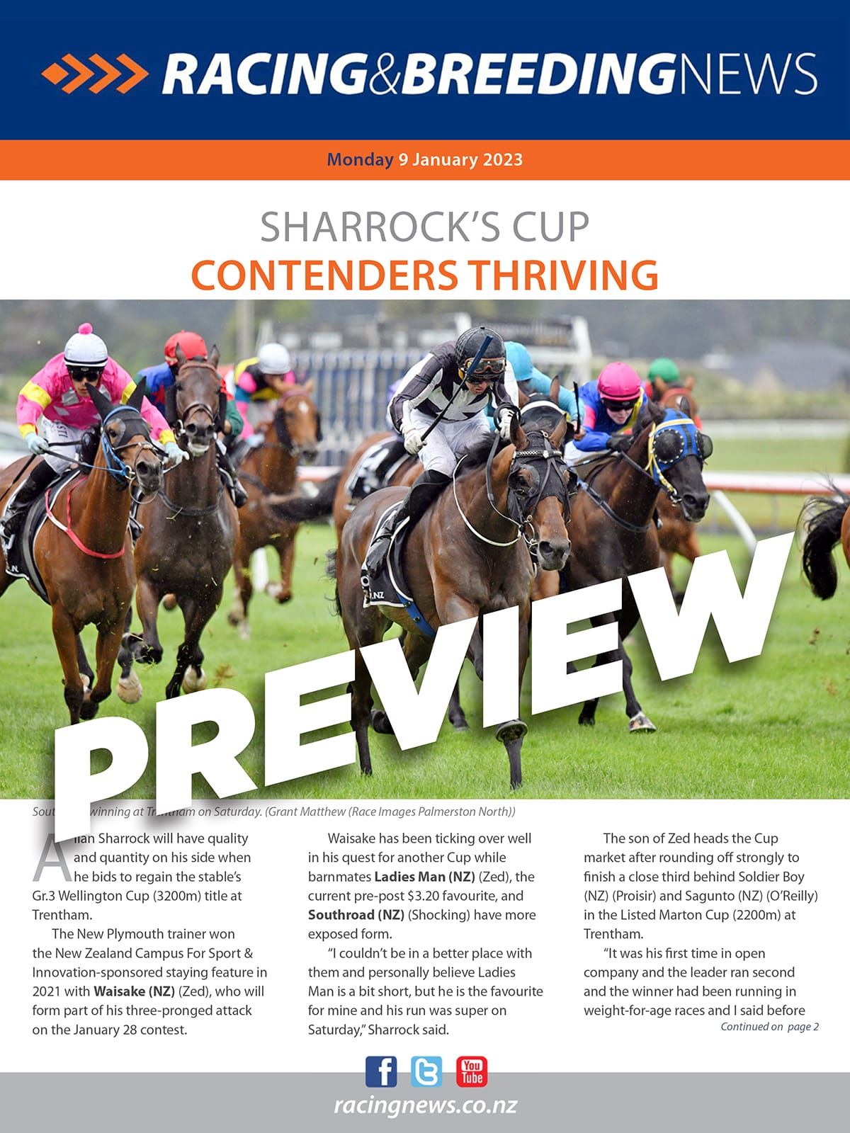 NZ Racing and Breeding News – 09 January 2023