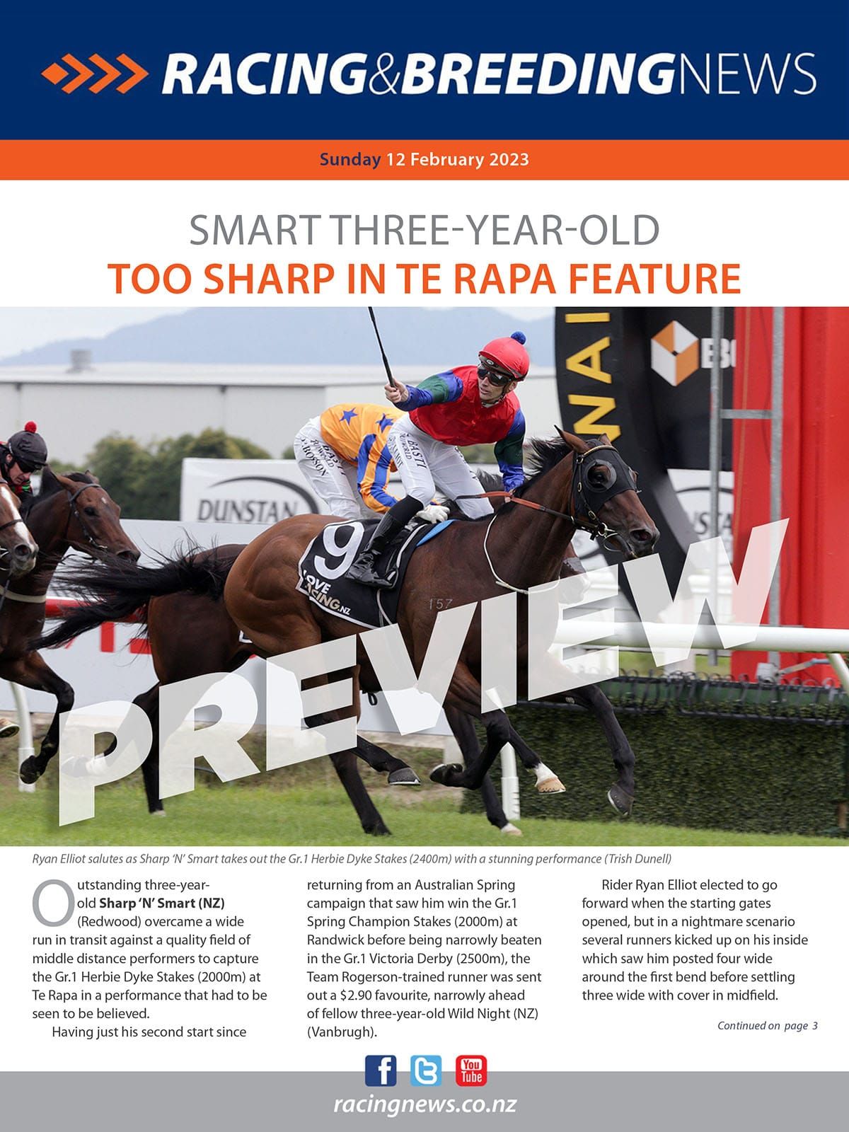NZ Racing and Breeding News – 12 February 2023