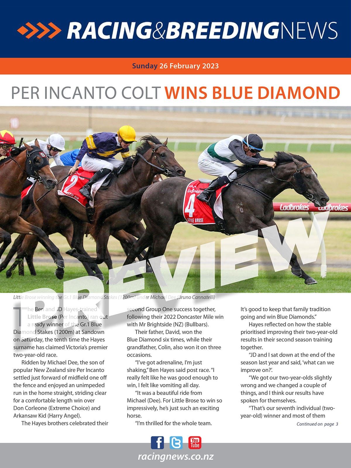 NZ Racing and Breeding News - 26 February 2023