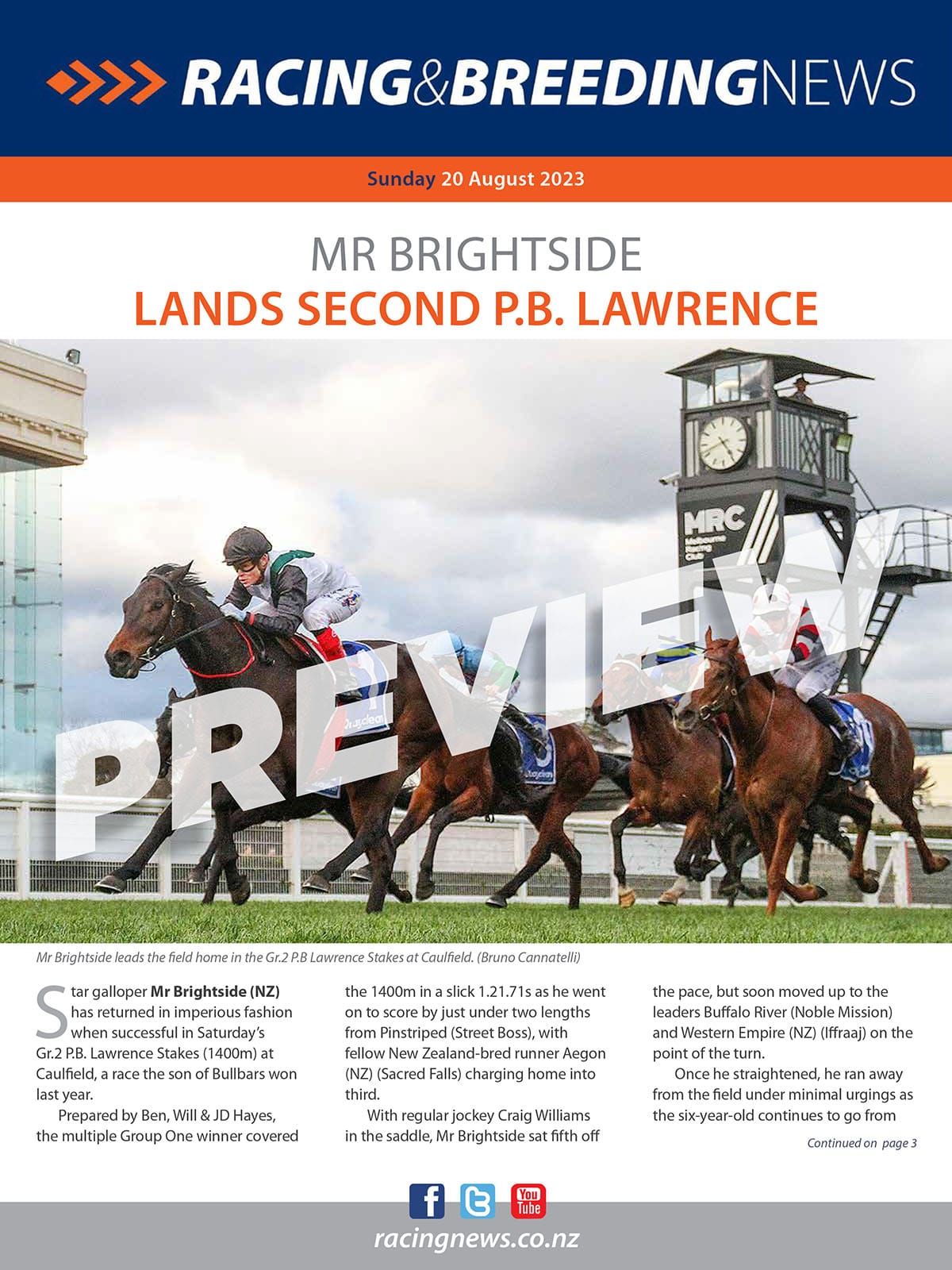 NZ Racing and Breeding News – 20 August 2023