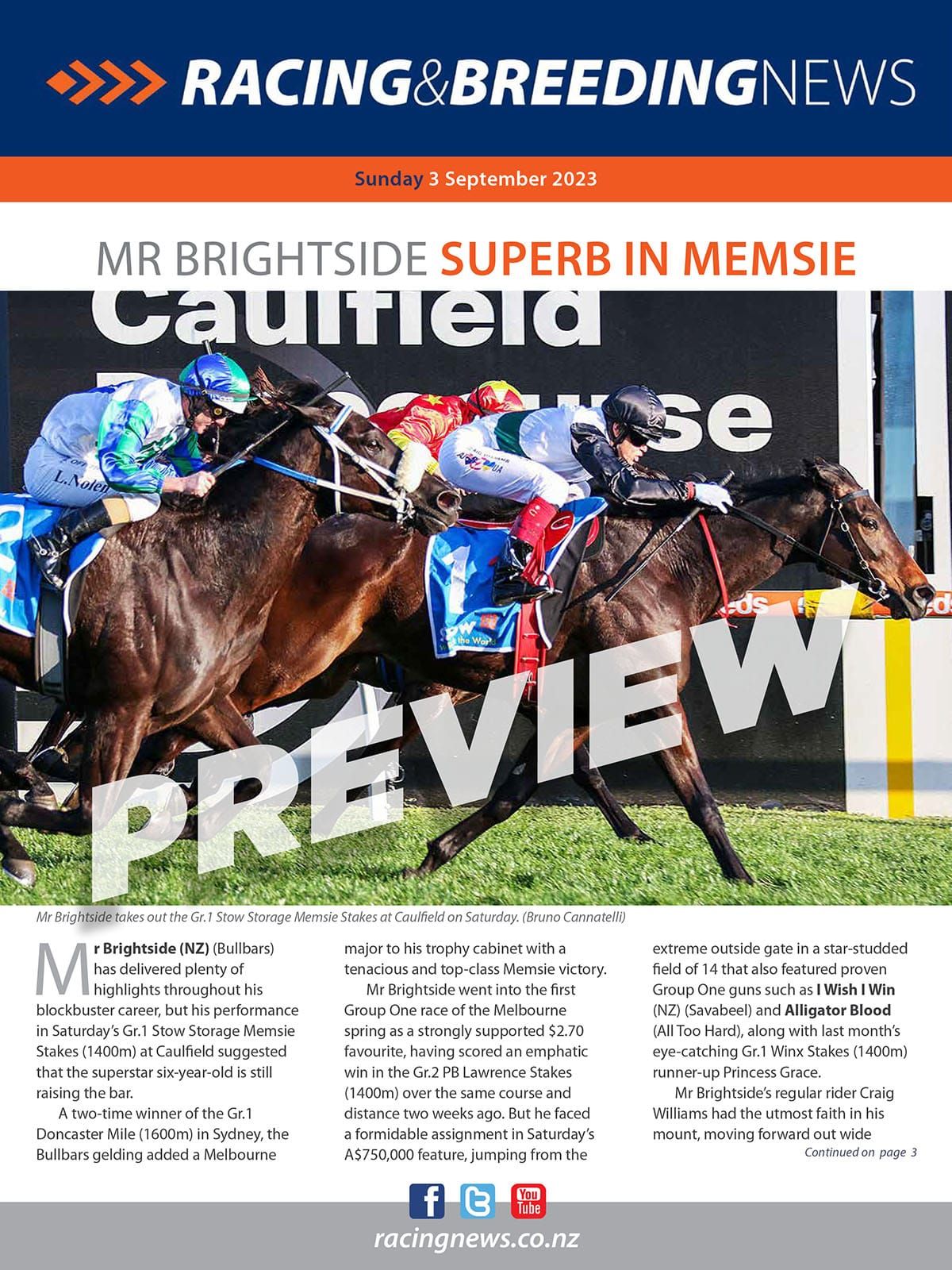 NZ Racing and Breeding News – 03 September 2023