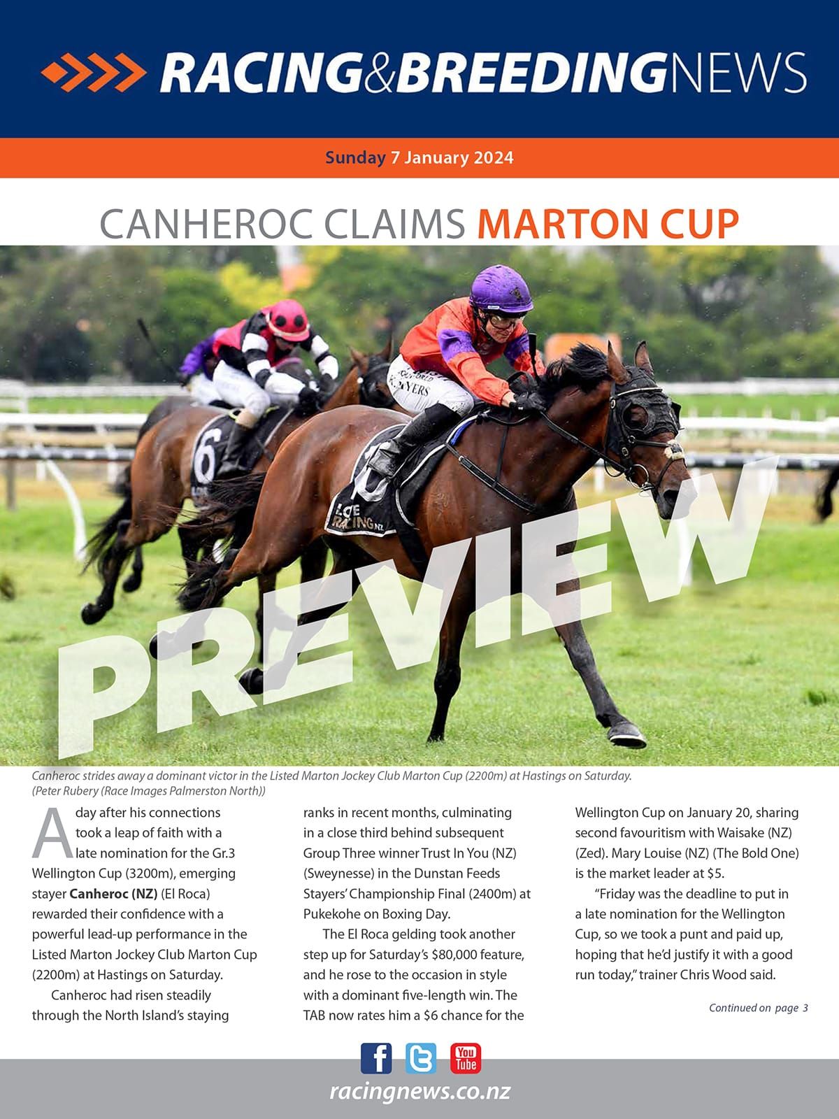 NZ Racing and Breeding News – 07 January 2024