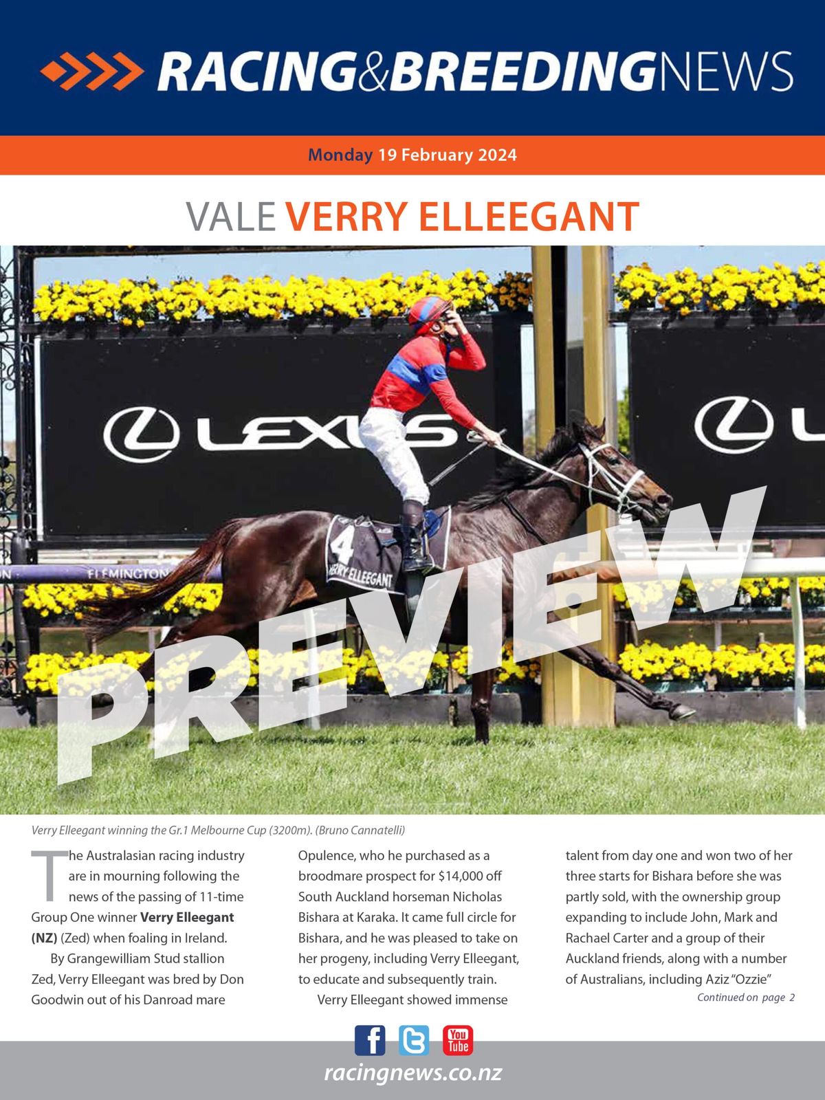 NZ Racing and Breeding News – 19 February 2024