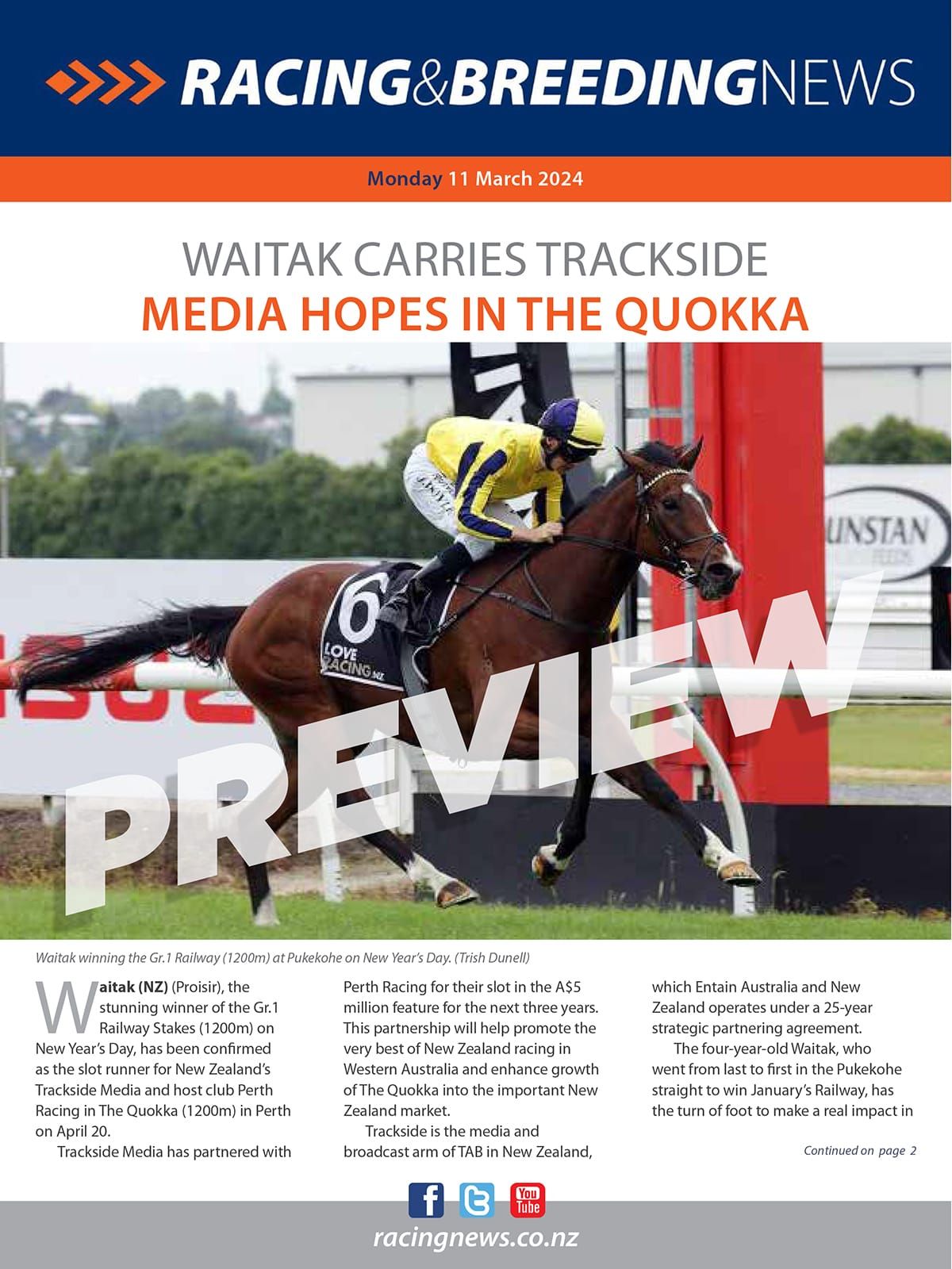 NZ Racing and Breeding News – 11 March 2024