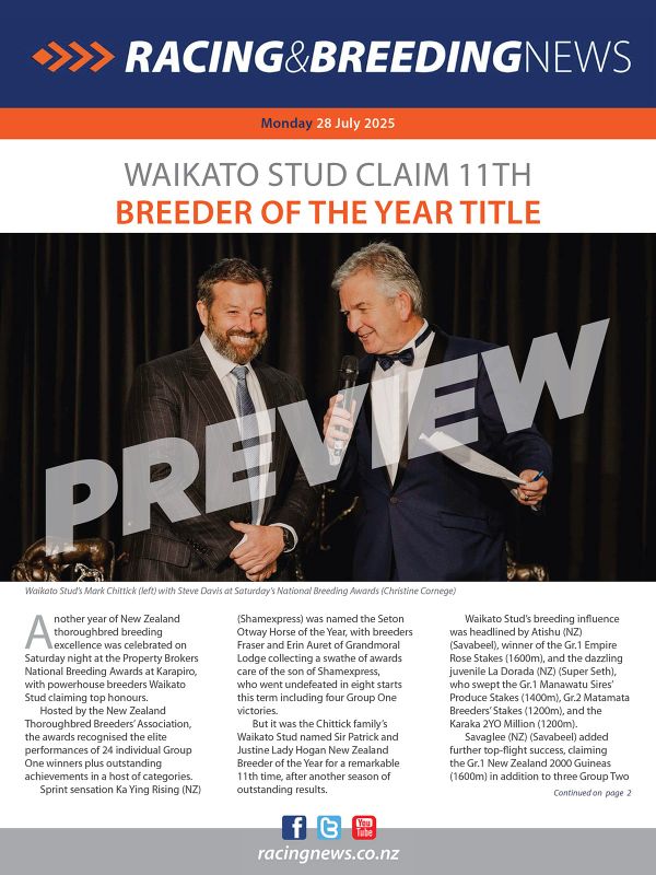 NZ Racing and Breeding News – 28 July 2025