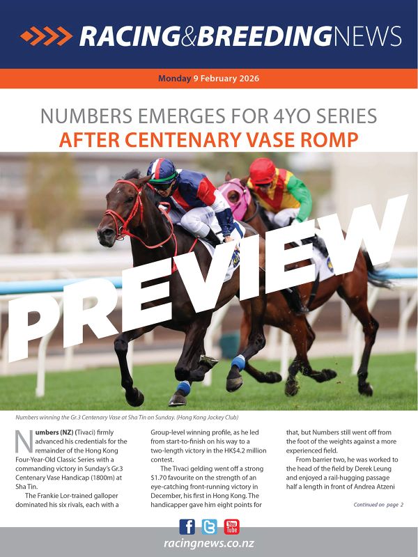 NZ Racing and Breeding News – 09 February 2026