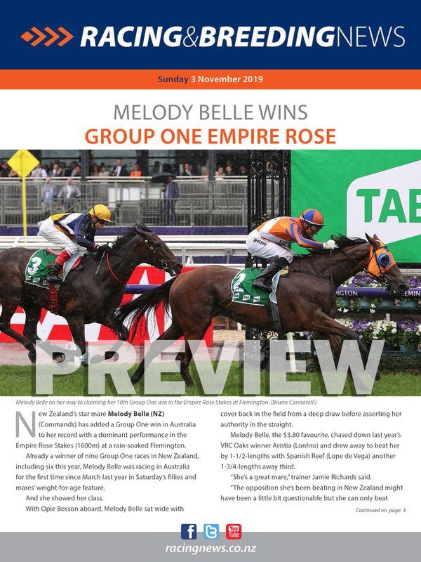 NZ Racing & Breeding News 3 November 2019