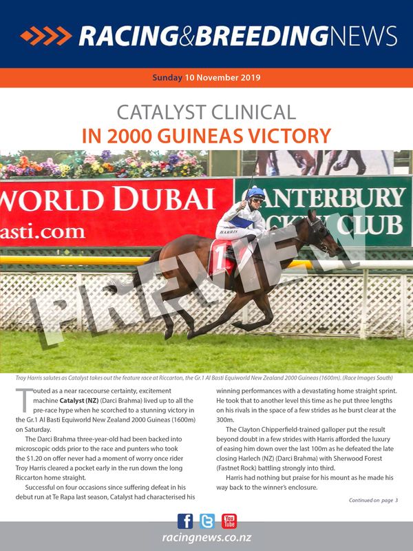 NZ Racing and Breeding News –10 November 2019