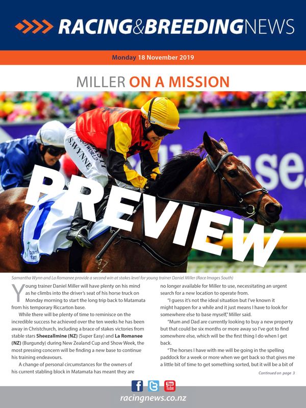 NZ Racing and Breeding News –18 November 2019