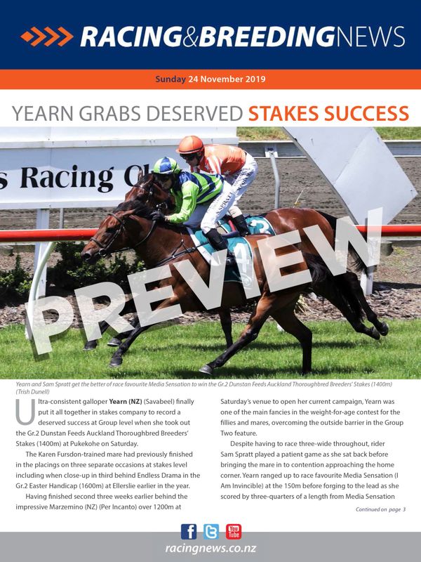 NZ Racing and Breeding News –24 November 2019