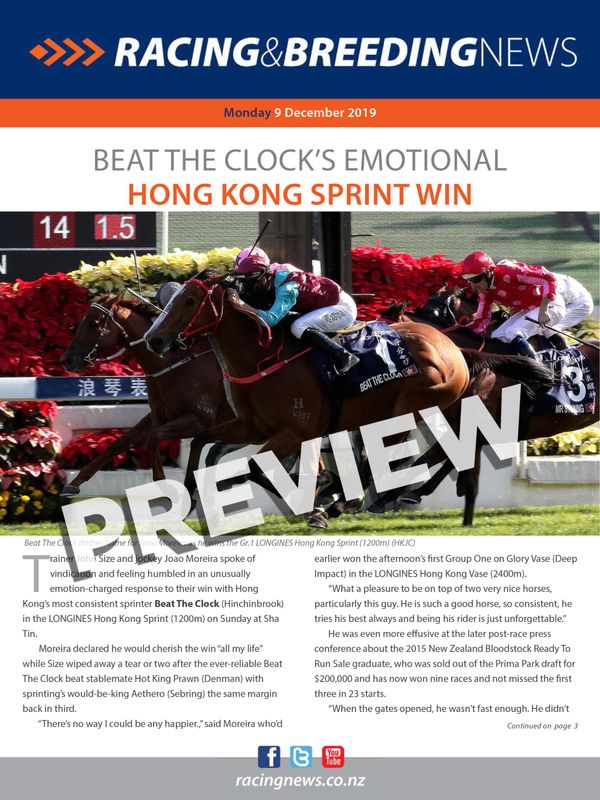 NZ Racing and Breeding News – 09 December 2019