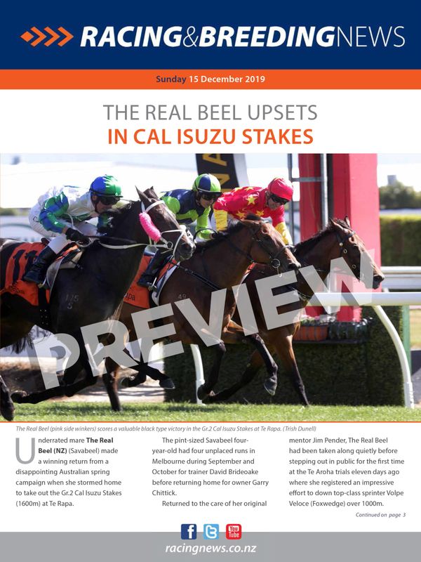 NZ Racing and Breeding News – 15 December 2019