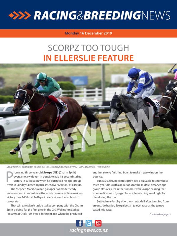 NZ Racing and Breeding News – 16 December 2019