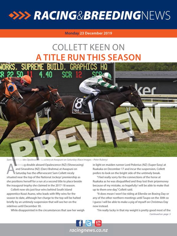 NZ Racing and Breeding News – 23 December 2019