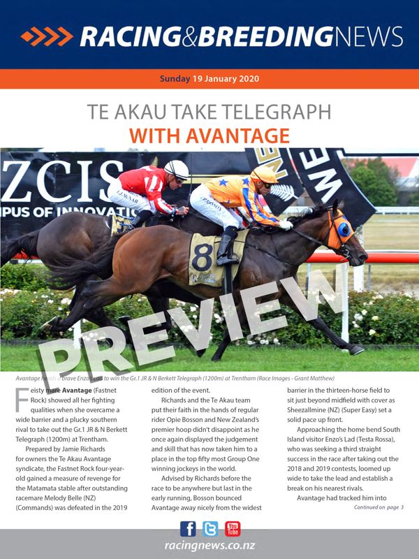 NZ Racing and Breeding News – 19 January 2020