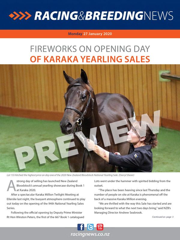 NZ Racing and Breeding News – 27 January 2020