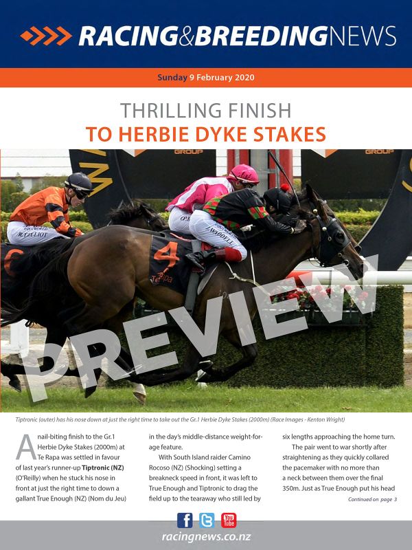 NZ Racing and Breeding News – 09 February 2020