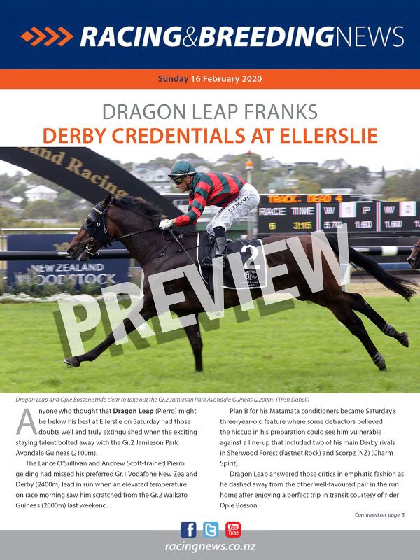 NZ Racing and Breeding News – 16 February 2020