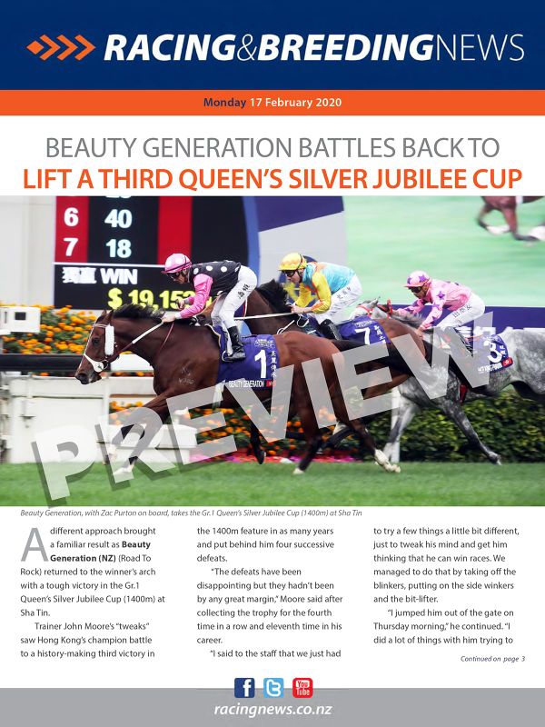 NZ Racing and Breeding News – 17 February 2020