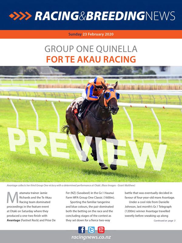 NZ Racing and Breeding News – 23 February 2020