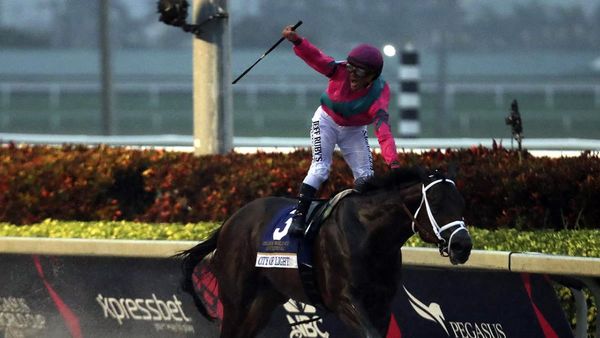 US Jockey Javier Castellano in isolation