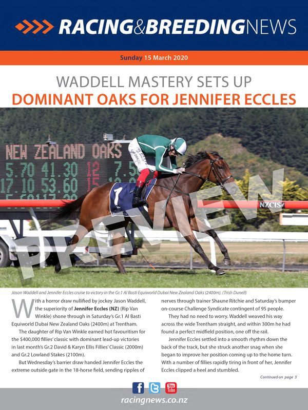 NZ Racing and Breeding News – 15 March 2020