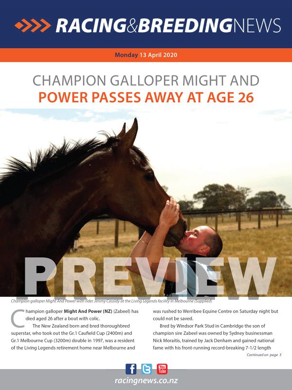 NZ Racing and Breeding News – 13 April 2020