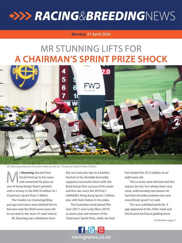 NZ Racing and Breeding News – 27 April 2020