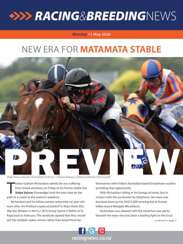 NZ Racing and Breeding News – 11 May 2020