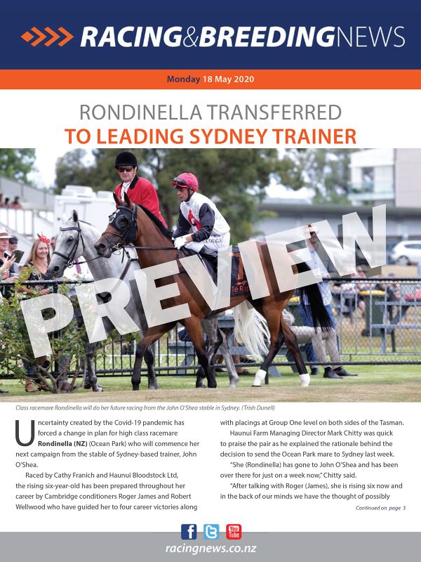 NZ Racing and Breeding News – 18 May 2020