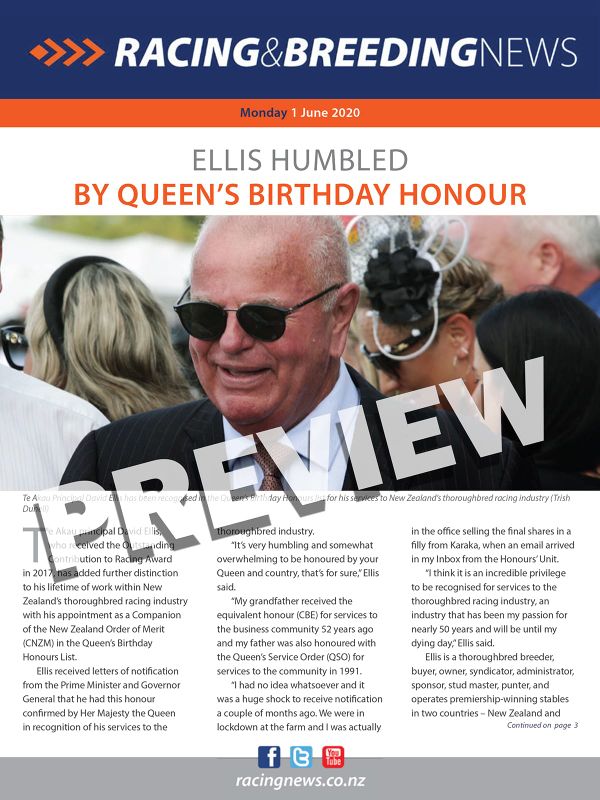 NZ Racing and Breeding News – 1 June 2020