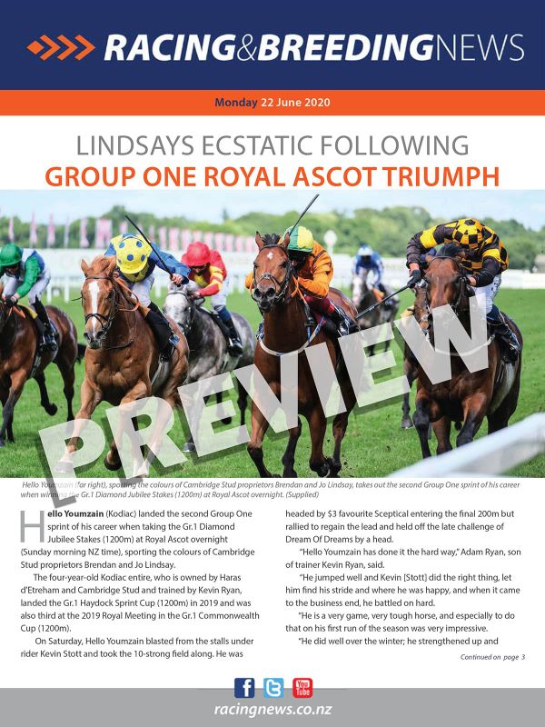 NZ Racing and Breeding News – 22 June 2020