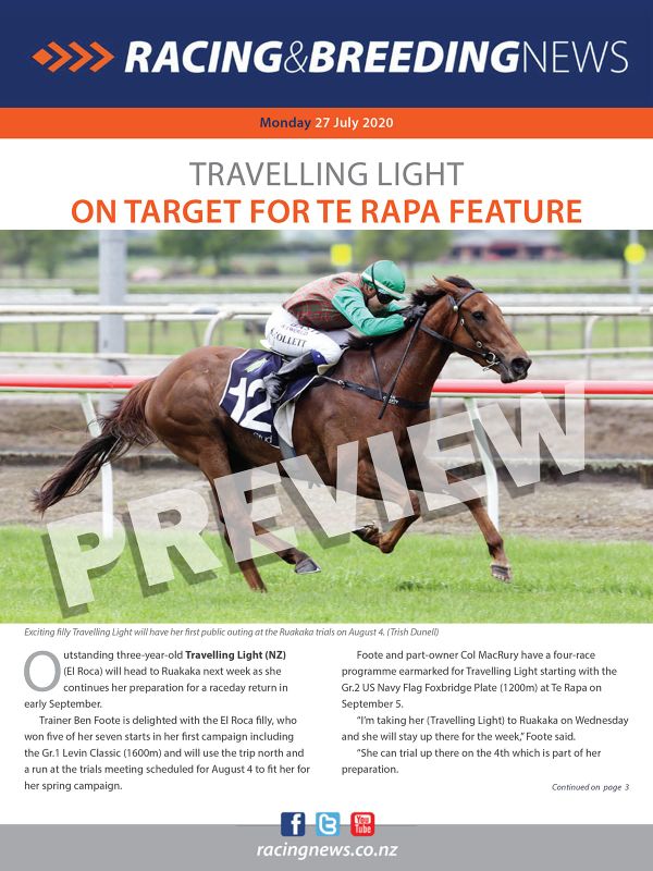 NZ Racing and Breeding News – 27 July 2020
