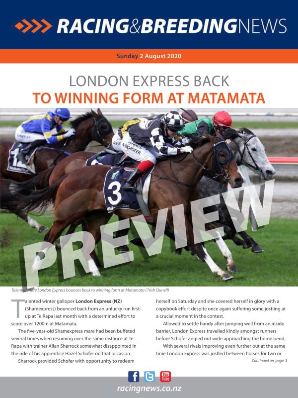 NZ Racing and Breeding News – 2 August 2020